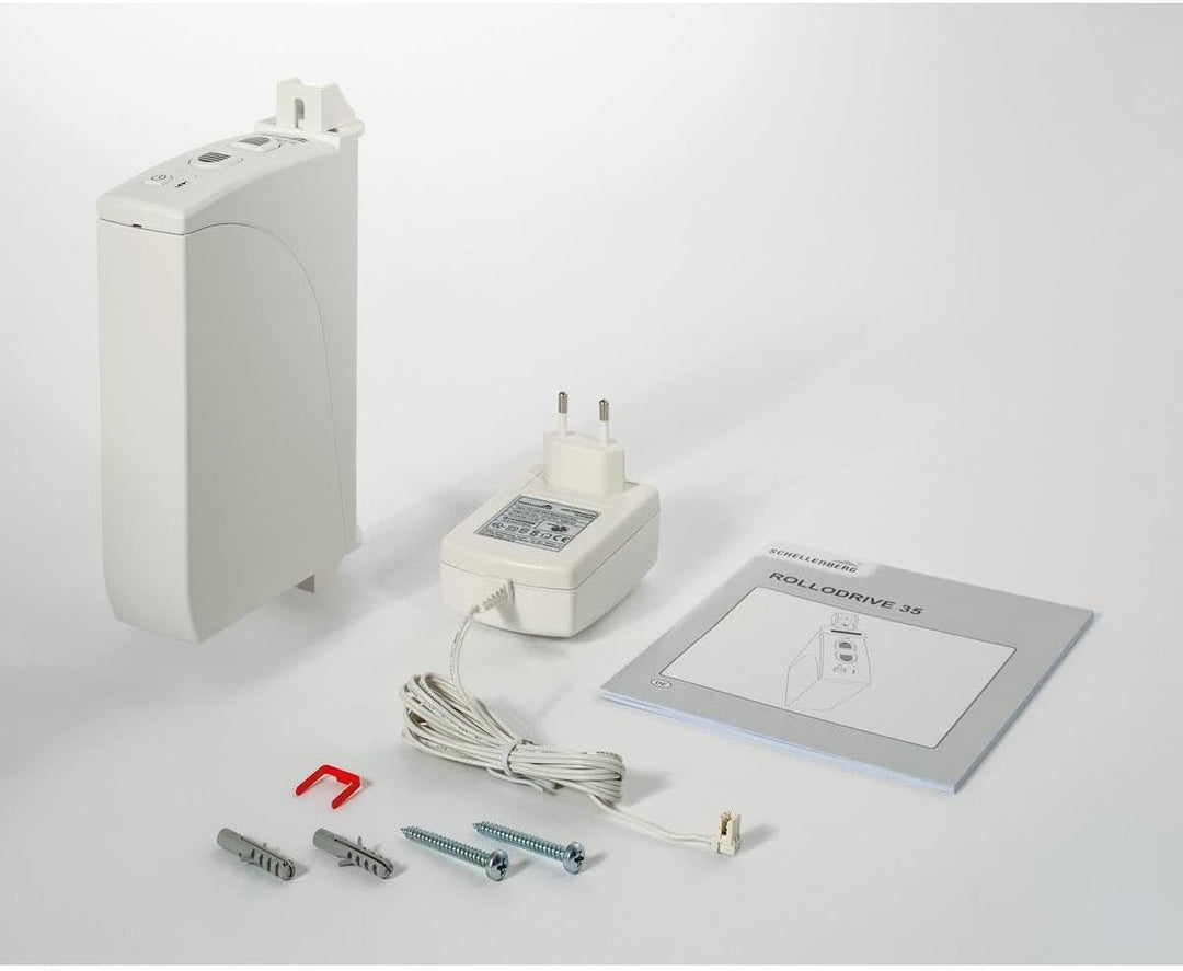 Schellenberg 22735 Elektrischer Gurtwickler Aufputz RolloDrive 35, bis 4 m² Rollladenfläche, für 14