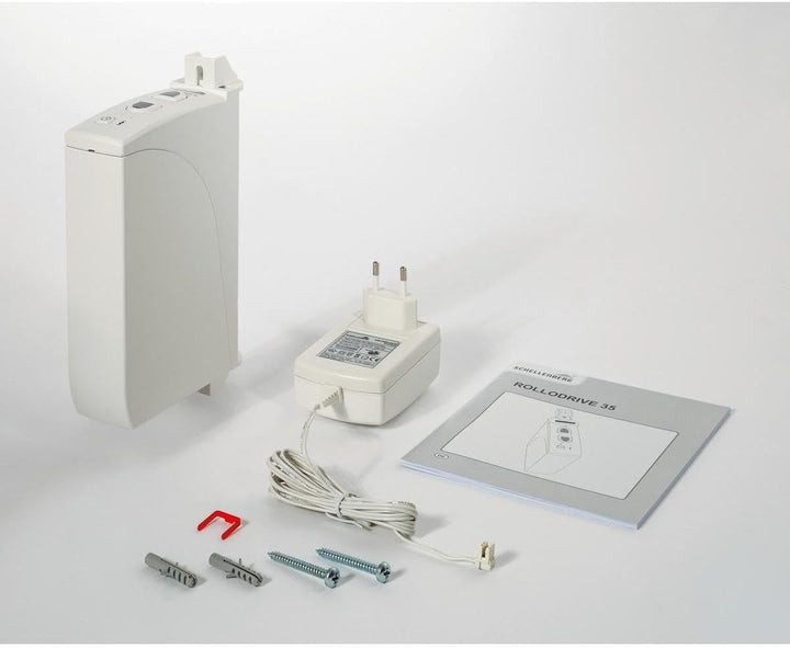 Schellenberg 22735 Elektrischer Gurtwickler Aufputz RolloDrive 35, bis 4 m² Rollladenfläche, für 14