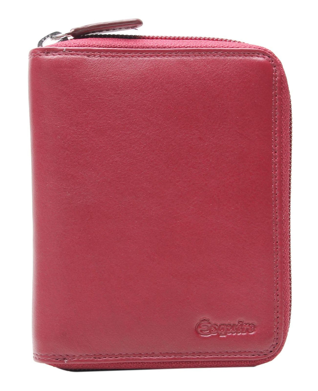Esquire Duo Leder Damen Reissverschluss Geldbörse 0956-59 Rot aus Leder