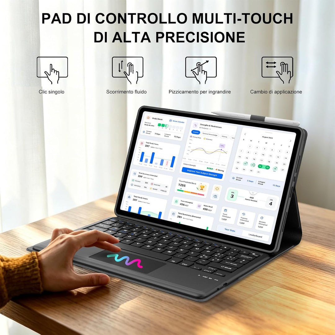 Für Xiaomi Redmi Pad 2 Pro 2025/Redmi Pad Pro 12,1 Zoll Tastaturabdeckung | Abnehmbare Bluetooth-Tas
