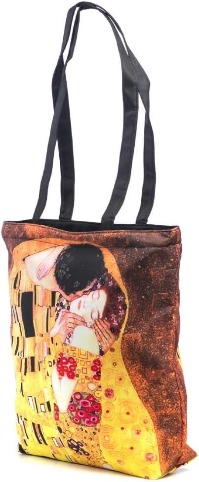 LUCKYWEATHER Shopper Einkaufstasche Damen Motiv KLIMT THE KISS I Shopping Bag wasserabweisend