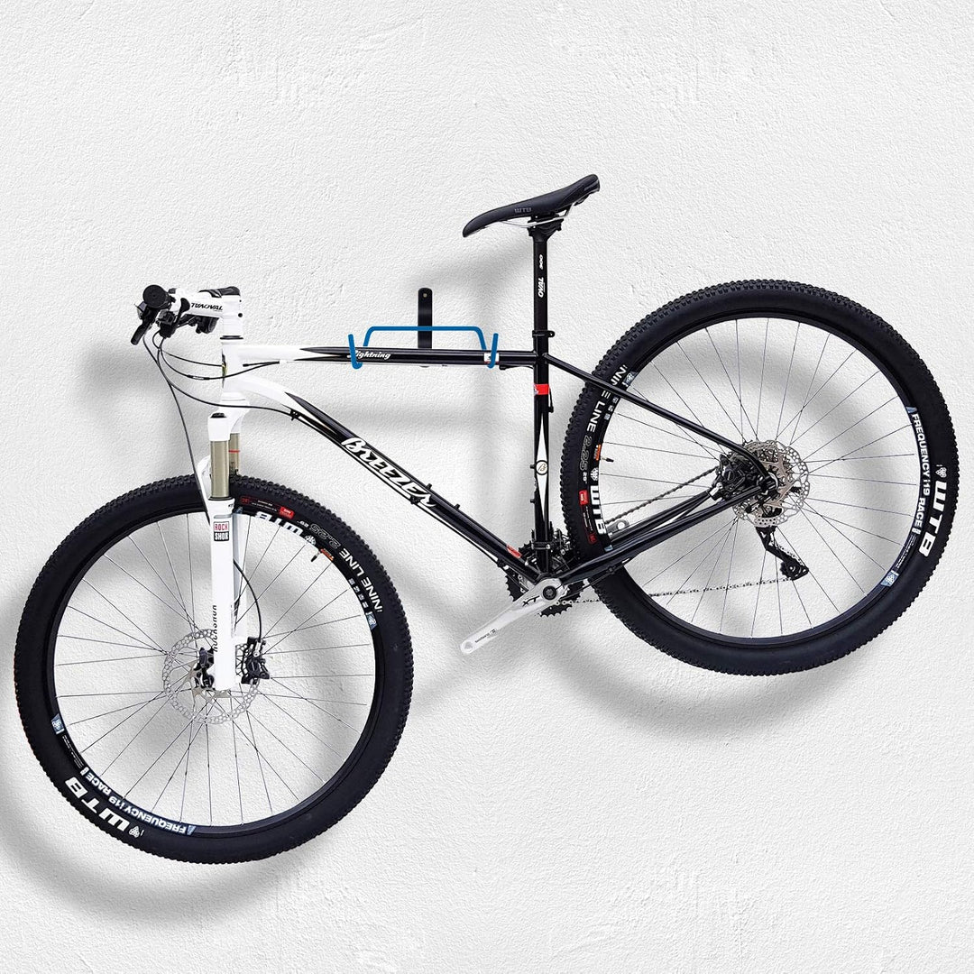 WELLGRO 2x Wand Fahrradhalter - Stahl - Tragkraft bis 30 kg - Wandmontage - Fahrrad Ständer - klappb