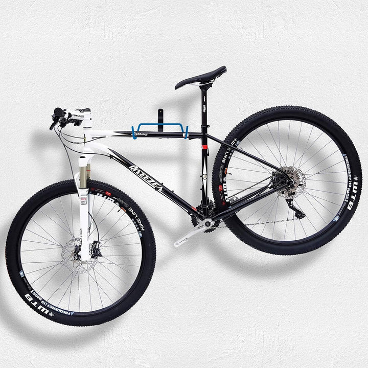 WELLGRO 2x Wand Fahrradhalter - Stahl - Tragkraft bis 30 kg - Wandmontage - Fahrrad Ständer - klappb