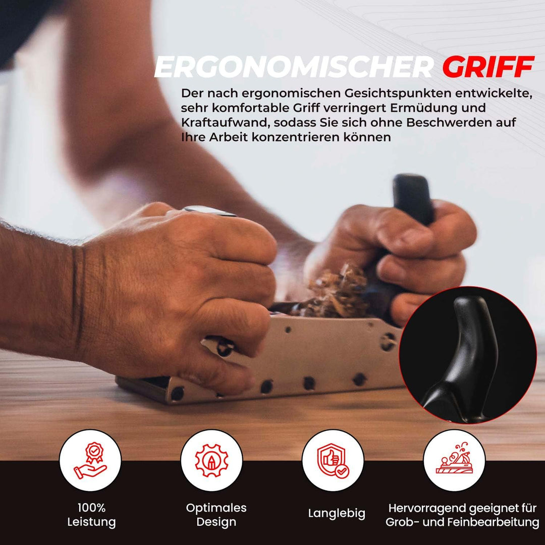 RALI 220 EVOLUTION B: Profi Holzhobel ohne Nachschärfen für Holzarbeiten mit 2 schnellen Einstellung