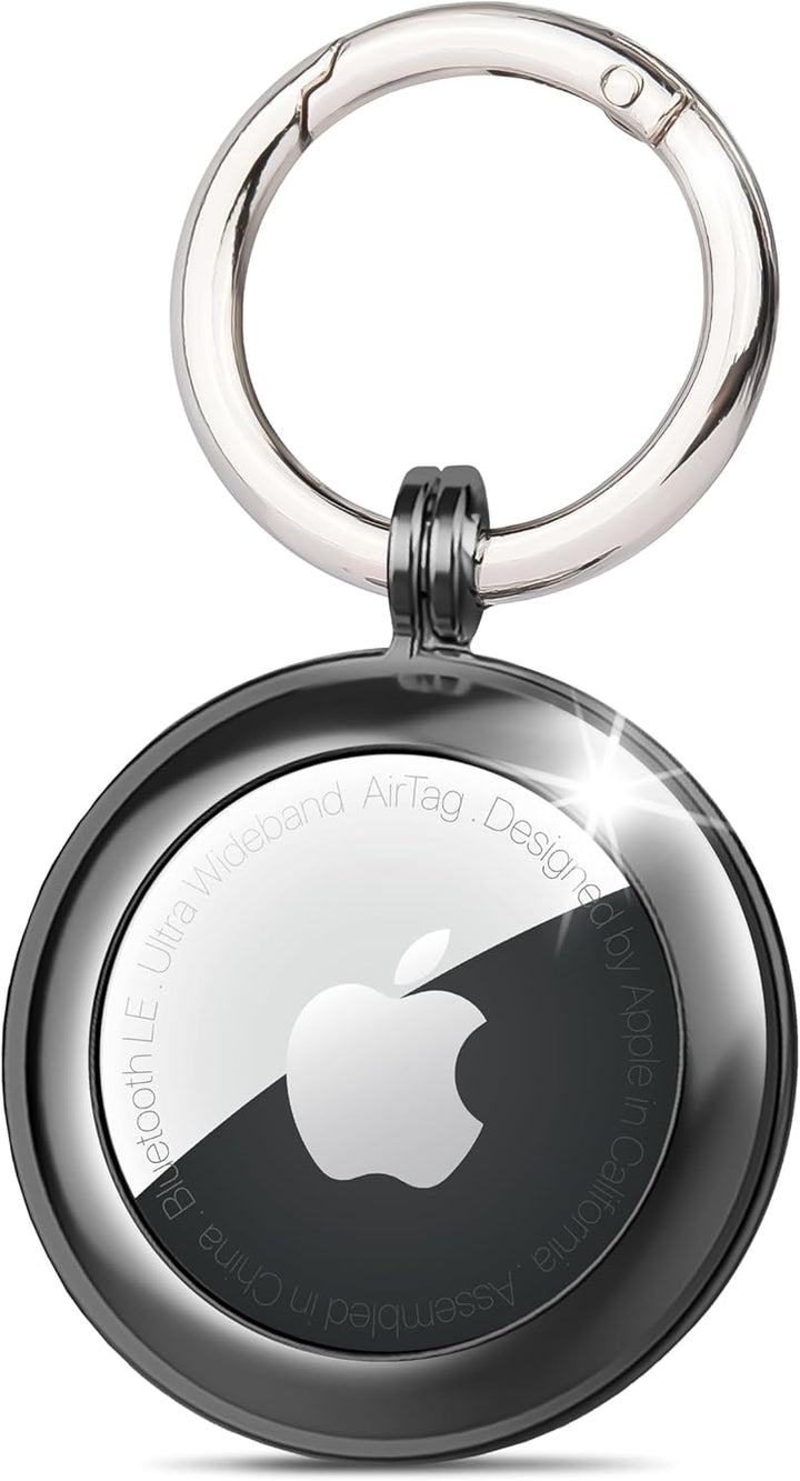 AirTag-Schlüsselanhänger aus Metall, kompatibel mit Apple AirTag, Airtag-Stossstange, Apple AirTag-H