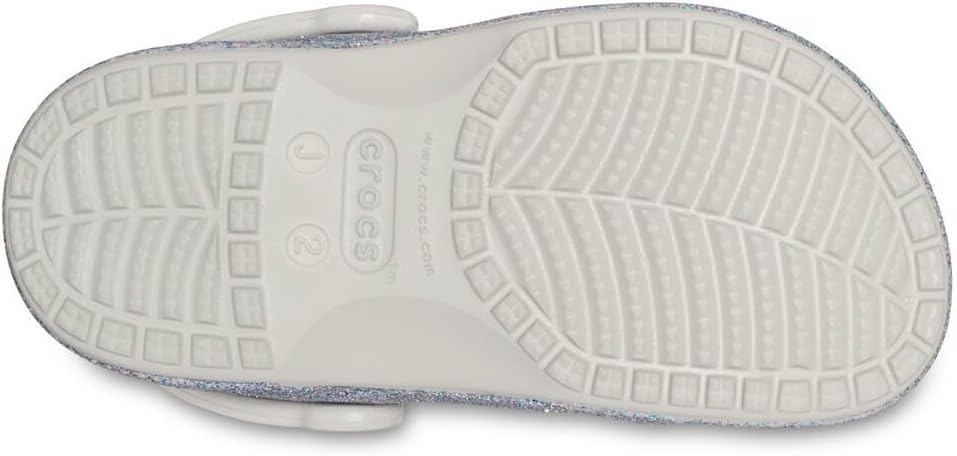 Crocs Unisex Kinder Baya Clog K 32/33 EU Glitter Silver, 32/33 EU Glitter Silver