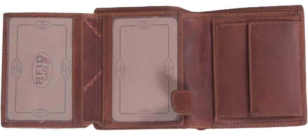 The Chesterfield Brand Leder Portemonnaie Cognac Carl RFID Safe