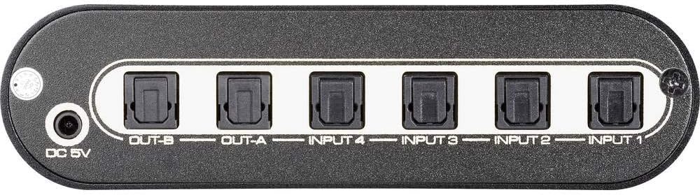 SpeaKa Professional 4x2 Port Toslink-Matrix-Switch mit Fernbedienung