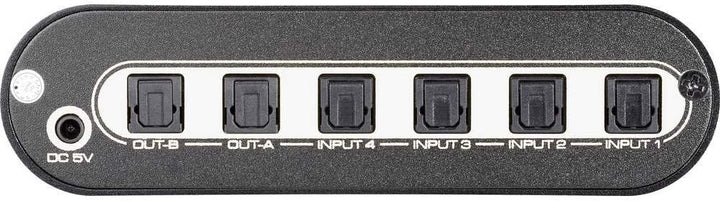 SpeaKa Professional 4x2 Port Toslink-Matrix-Switch mit Fernbedienung