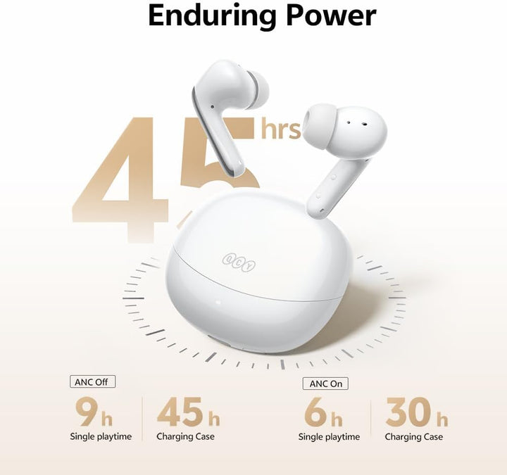 QCY Melobuds N60 In Ear Kopfhörer Bluetooth Noise Cancelling,Bluetooth kopfhörer mit -56dB Adaptive
