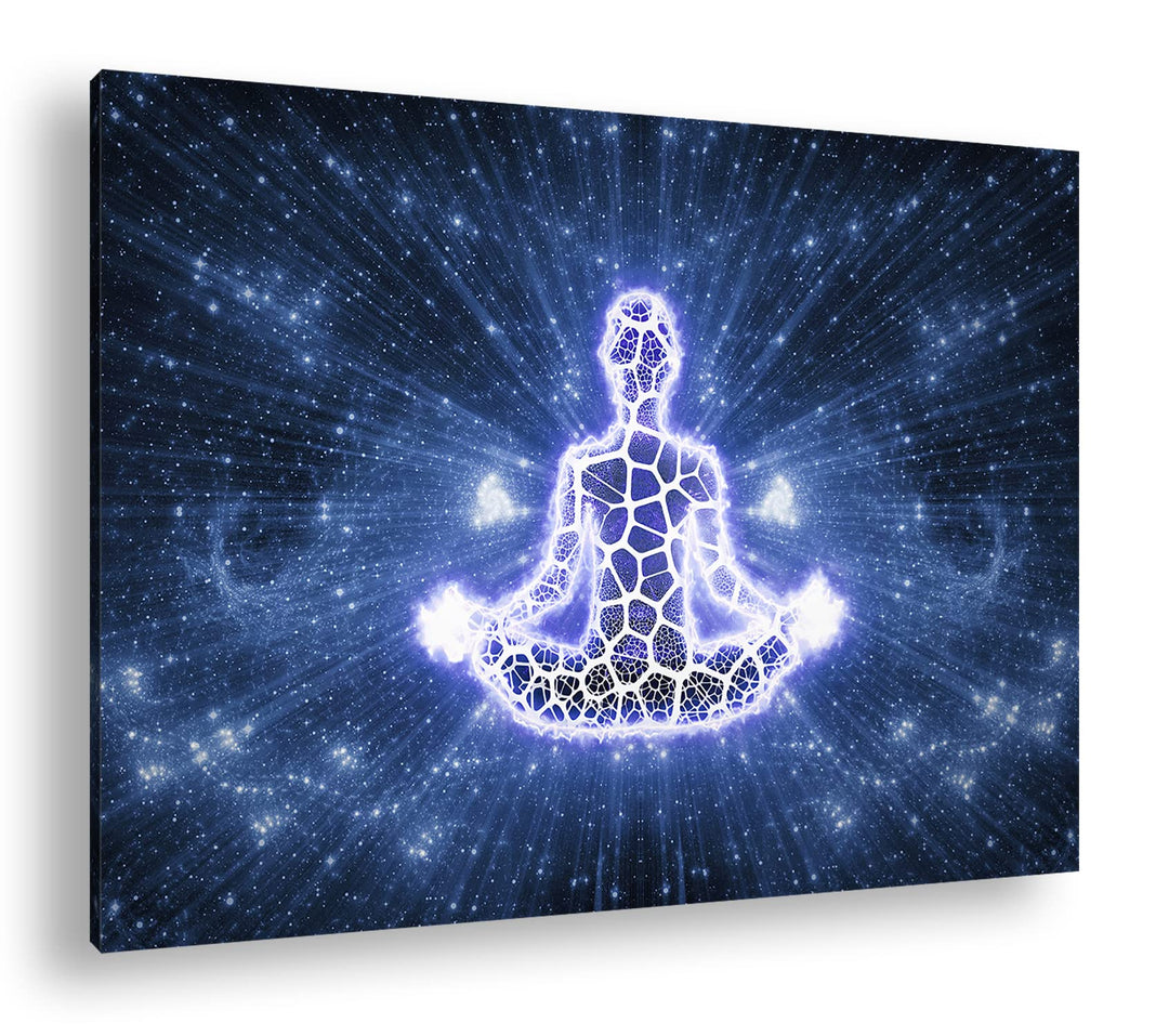 deyoli Yoga Meditation Format: 120x80 als Leinwandbild, Motiv fertig gerahmt auf Echtholzrahmen, Hoc