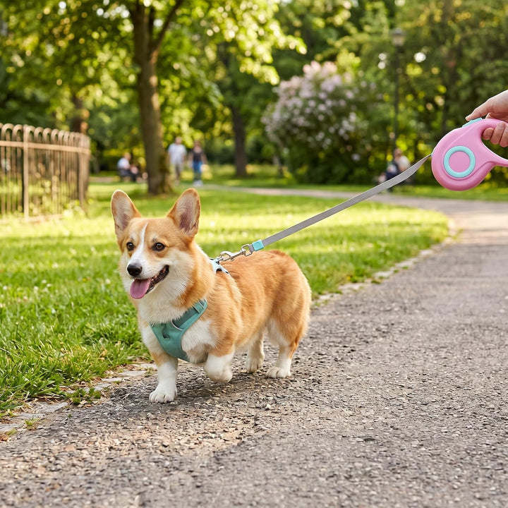 AIITLE Ausziehbare Hundeleine, 5m Flexi Hundeleine für Kleine und Mittlere Hunde bis 15 kg, 360° Dre