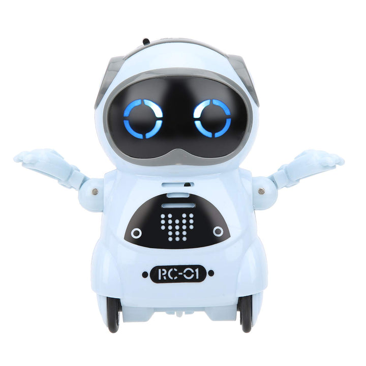 Bewinner Mini-Roboter-Spielzeug, Tasche, Sprechend, Tanzend, Singend, LED-Leuchten, Roboterspielzeug