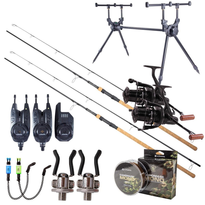 Ultimate Bionic High End Carp Set 12ft Extender Kurk Handvat - Karpfenset