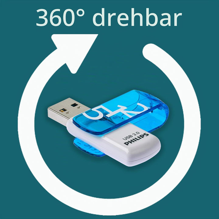 Philips USB 3.0 512GB Vivid Edition Lenteblauw 512 GB, 512 GB