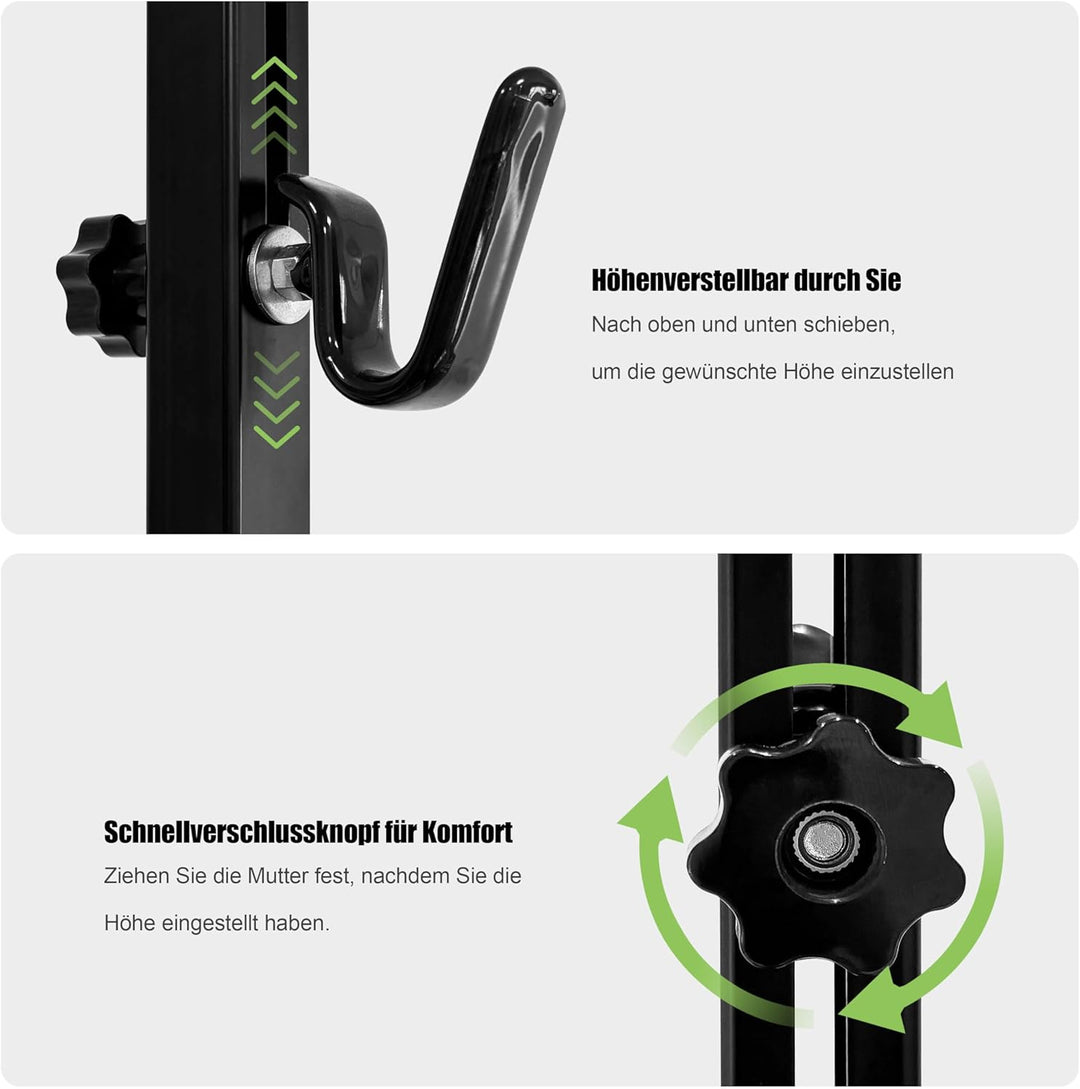 Mimoke Verstellbarer Fahrradständer mit Gummihaken Robust &amp; Kratzfest für Wartung &amp; Parken - Tragkra