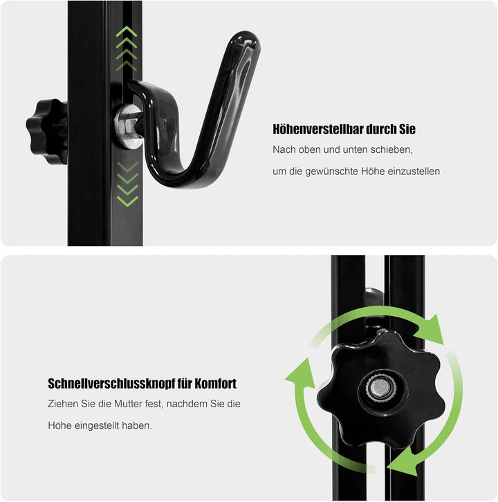 Mimoke Verstellbarer Fahrradständer mit Gummihaken Robust &amp; Kratzfest für Wartung &amp; Parken - Tragkra