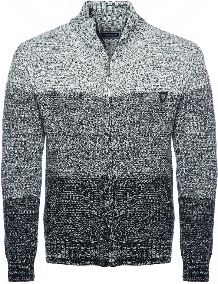 Carisma Herren Strickjacke für Winter und Übergang ? Angenehme Männer Freizeit-Jacke mit Farbverlauf