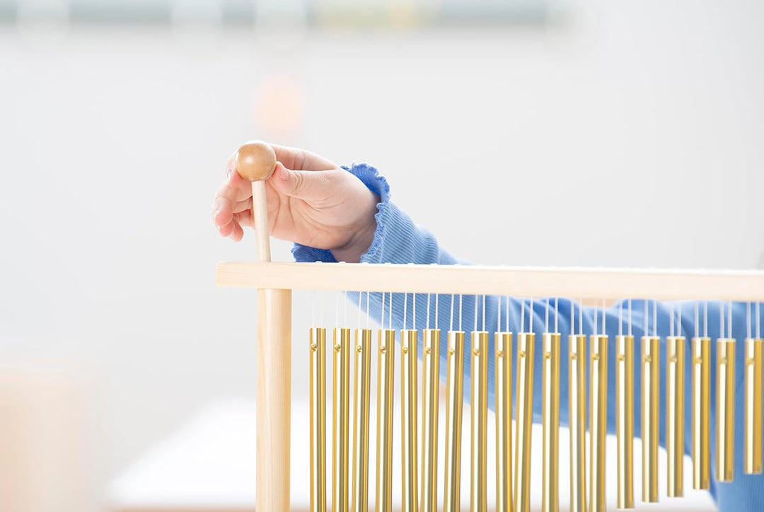 Betzold Musik - Bar Chime mit Holz-Stativ und Schlägel - Schule Musikunterricht NoColor, NoColor