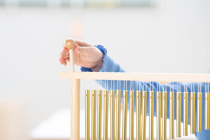 Betzold Musik - Bar Chime mit Holz-Stativ und Schlägel - Schule Musikunterricht NoColor, NoColor