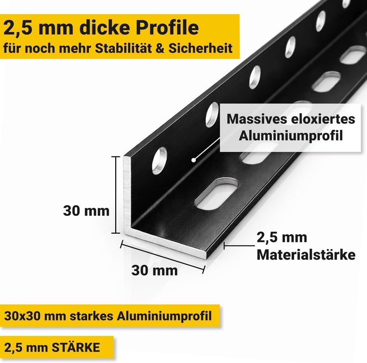 Avoltik Balkonkraftwerk Halterung 2er Set [0% MwSt.] - Solarpanel Halterung Flachdach [0-90° verstel