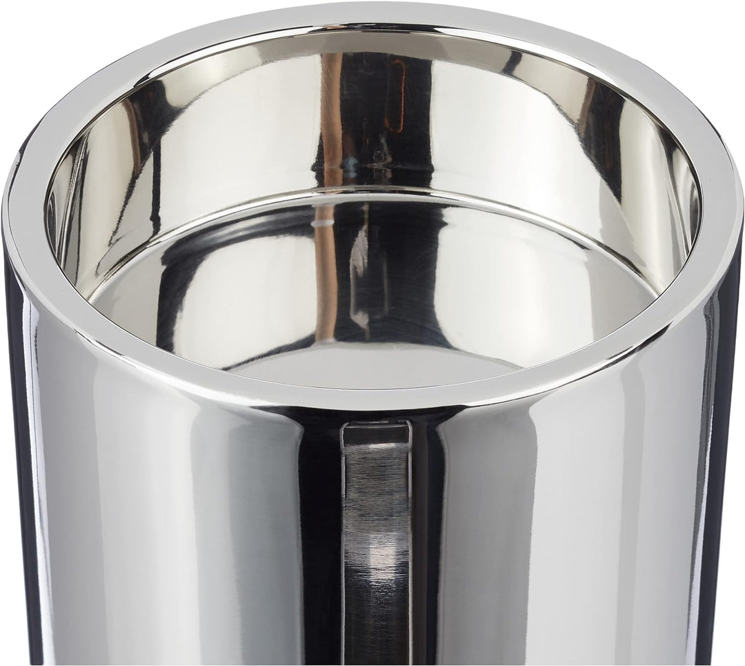 Fink Sobrio Stumpenhalter, Edelstahl, Silber, 15 x 15 x 10 cm 15 x 15 x 10 cm Silber, 15 x 15 x 10 c