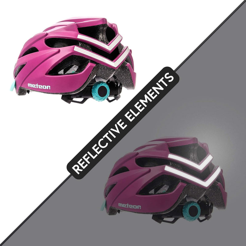 meteor® Marven Fahrradhelm Herren Damen Kinder-Helm MTB rollerhelm mädchen kinderfahrradhelm für Dow