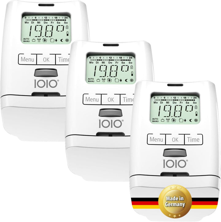 3 Stück Premium Elektronischer Heizkörperthermostat Thermostat Thermostatventil HT 2000 Made in