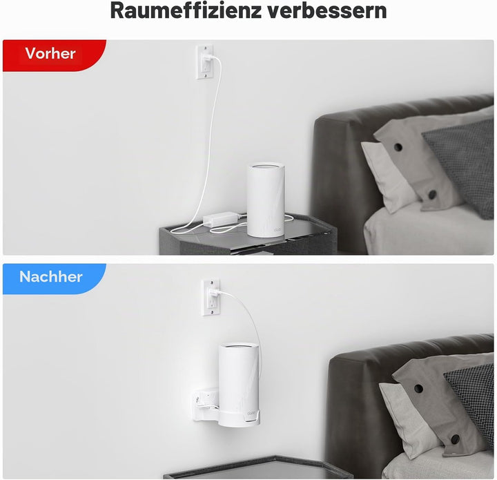 EDUP Wandhalterungs Set für Deco WiFi 7 Mesh System BE65-5G / BE75 / BE85 / BE95 / BE10000 / BE22000
