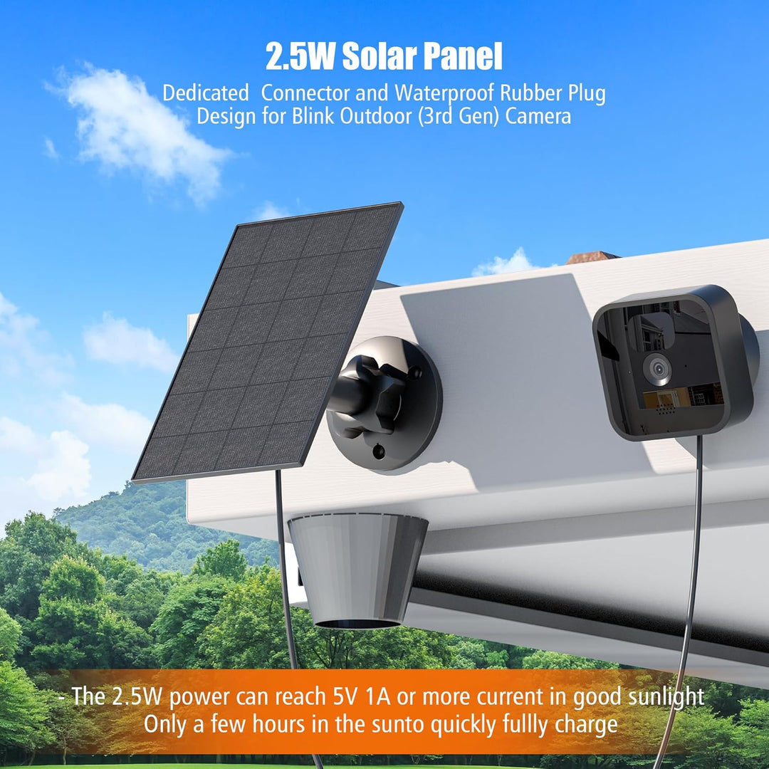 Solarpanel für Blink Kamera Outdoor 4, Blink Kamera Solarpanel Kompatibel mit Blink Outdoor, Blink X