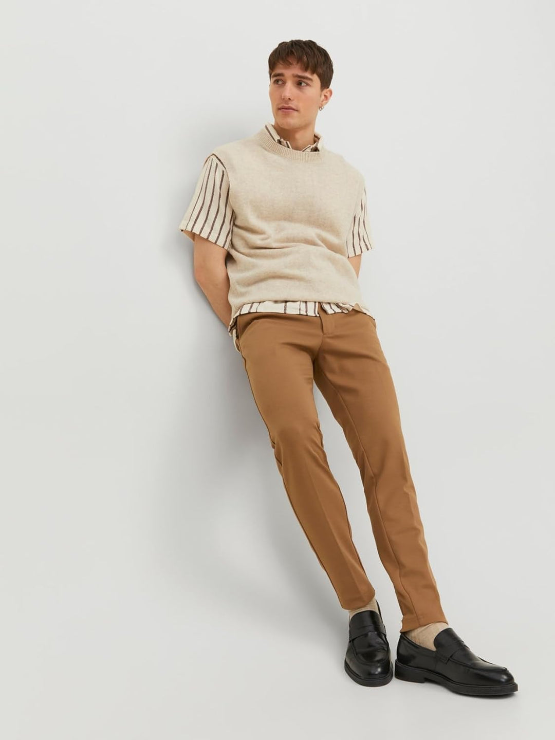 JACK & JONES Herren Jpstmarco Jjphil Nor Noos Chino-Hose 28W / 32L Otter, 28W / 32L Otter