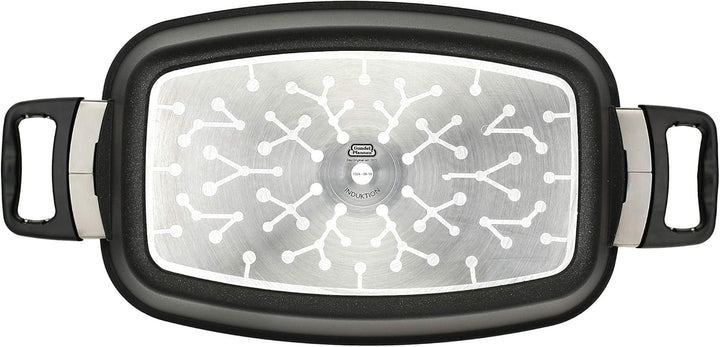 Original Gundel BRÄTERPFANNE, 33 x 21 x 6 cm, INDUKTION, Titan-Keramik-Oberfläche für Induktionsherd
