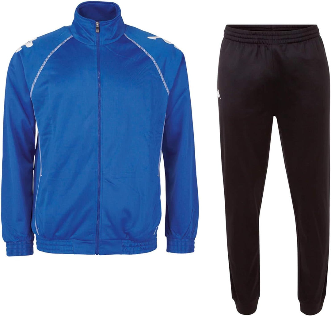 Kappa Herren Jogginsanzug Ephraim, klassischer Trainingsanzug bestehend aus Jacke und Hose, Sportanz