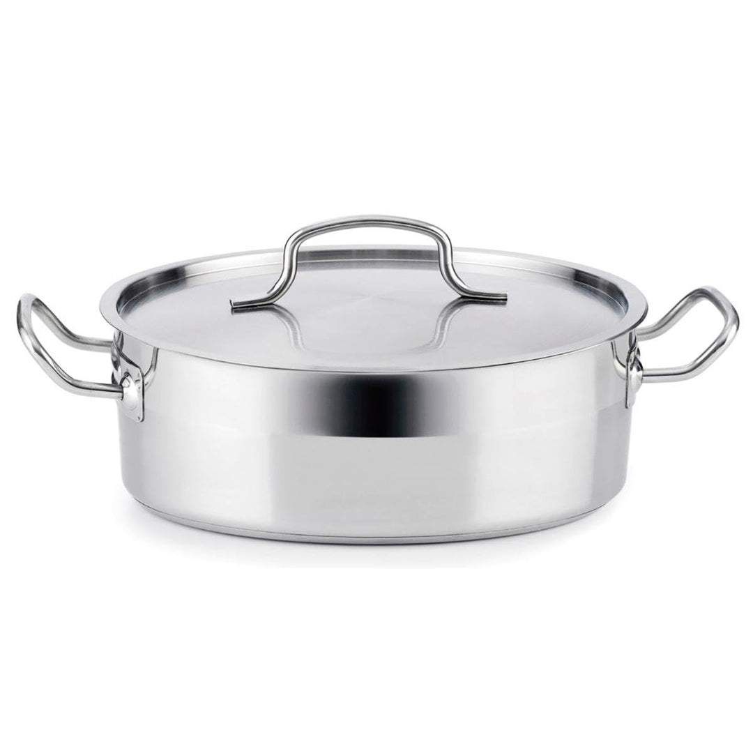 Quid Modell Cook INOX Basika ARC Tortenplatte 24 x 6 cm AZZERO, Metall, Stahl, 24 x 6 cm