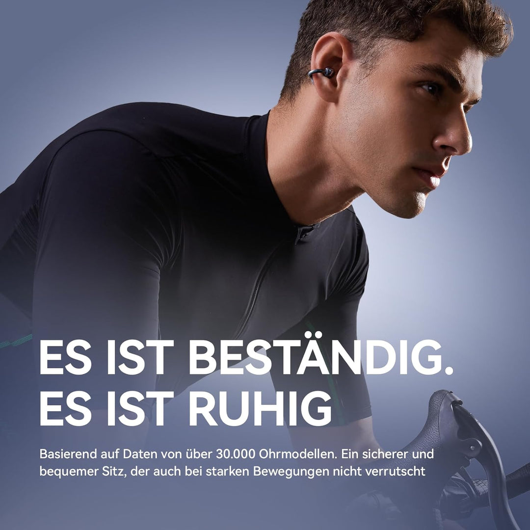 SANAG S6S Open Ear Clip On Kopfhörer, Headphone Kabellos Bluetooth 5.3 mit Mikrofon, IPX4 Wasserdich