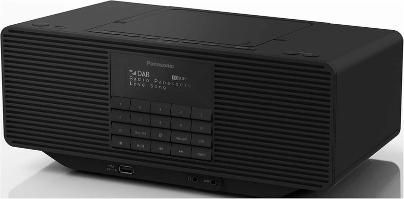 Panasonic RX-D70BTEG-K Digitalradio mit CD (DAB+, Stereo Klang, Bluetooth, UKW, Netz- & Batteriebetr