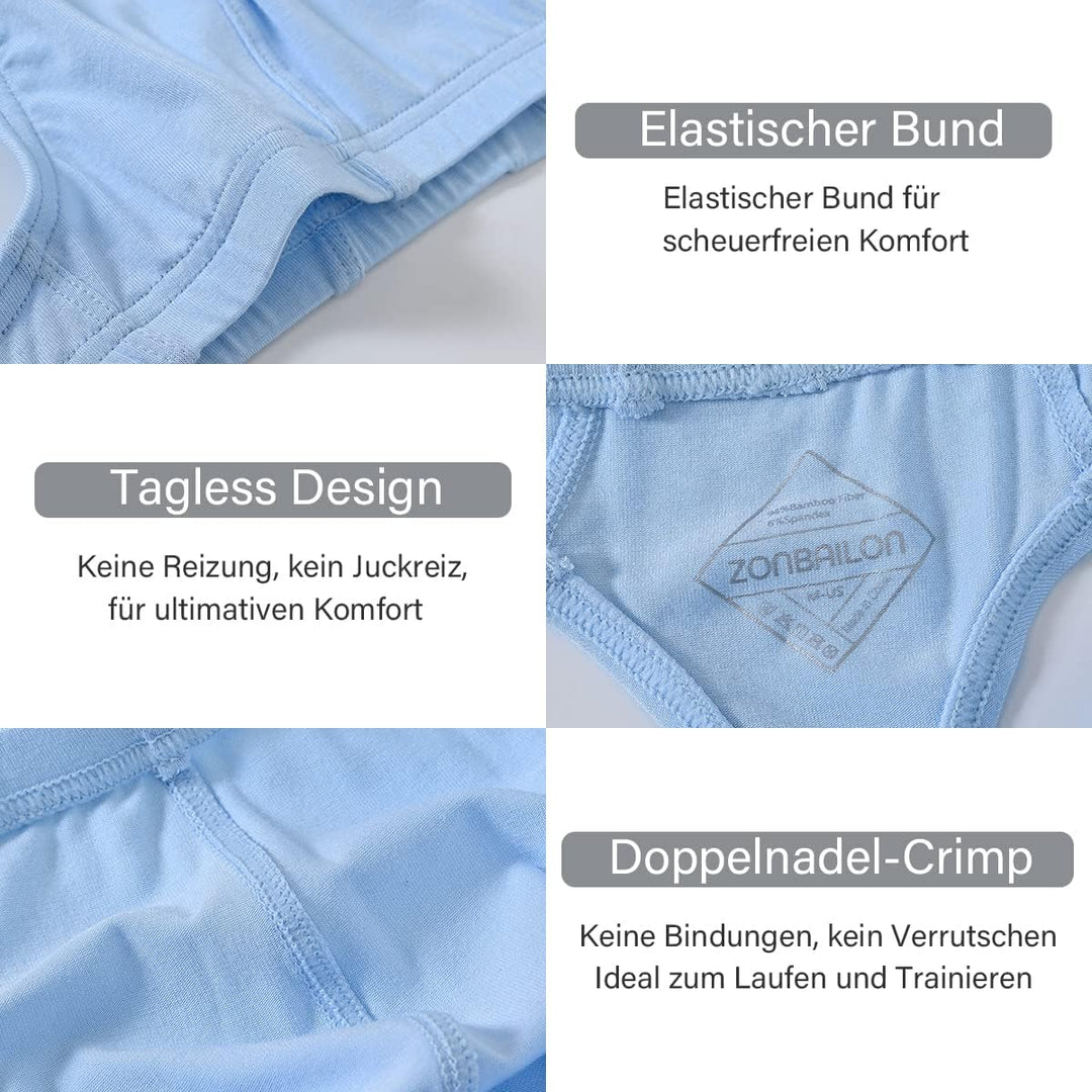 ZAIGELUO Herren String Bambus Tanga Unterwäsche Bulge Pouch Sexy Niedrige Taille T-Back Komfortabel
