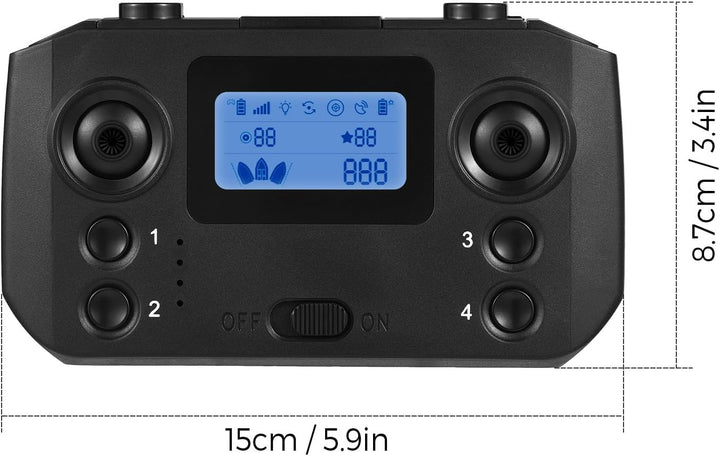 Kavolet Fernbedienung für GPS-Angelköderboot D19 D20 Dual-Hand-LCD