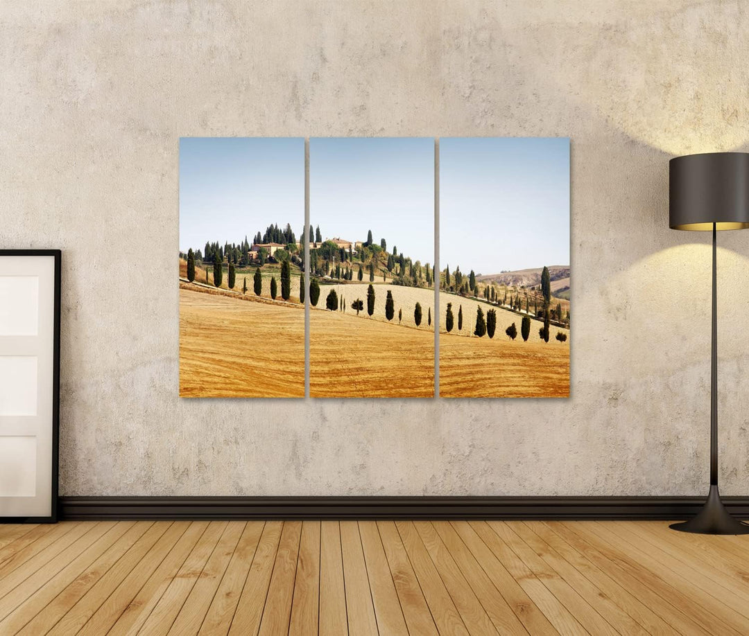 islandburner Bild auf Leinwand Typische Landschaft In Der Toskana Im Herbst Bilder Wandbilder Poster