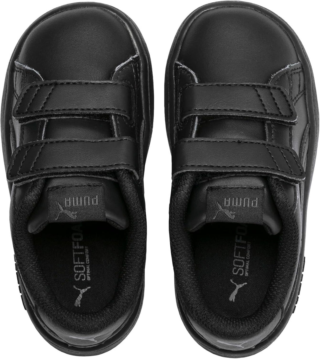 Puma Smash CV V Unisex-Kinder Sneakers 21 EU Puma Black Puma Black, 21 EU Puma Black Puma Black