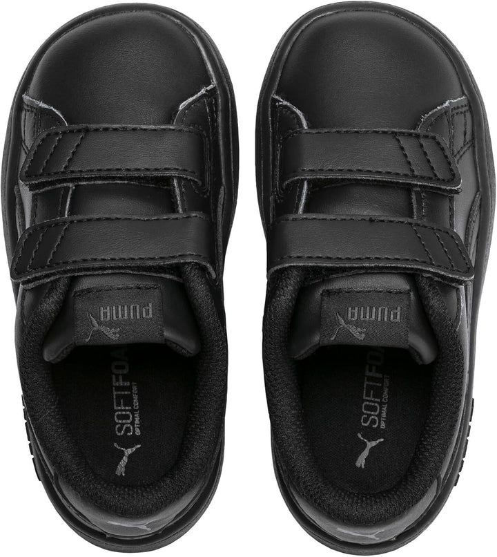 Puma Smash CV V Unisex-Kinder Sneakers 21 EU Puma Black Puma Black, 21 EU Puma Black Puma Black