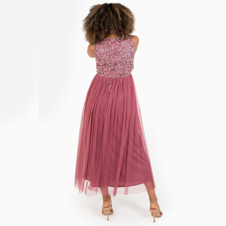 Maya Deluxe Damen Bridesmaid Dress Desert Rose 34, Desert Rose 34