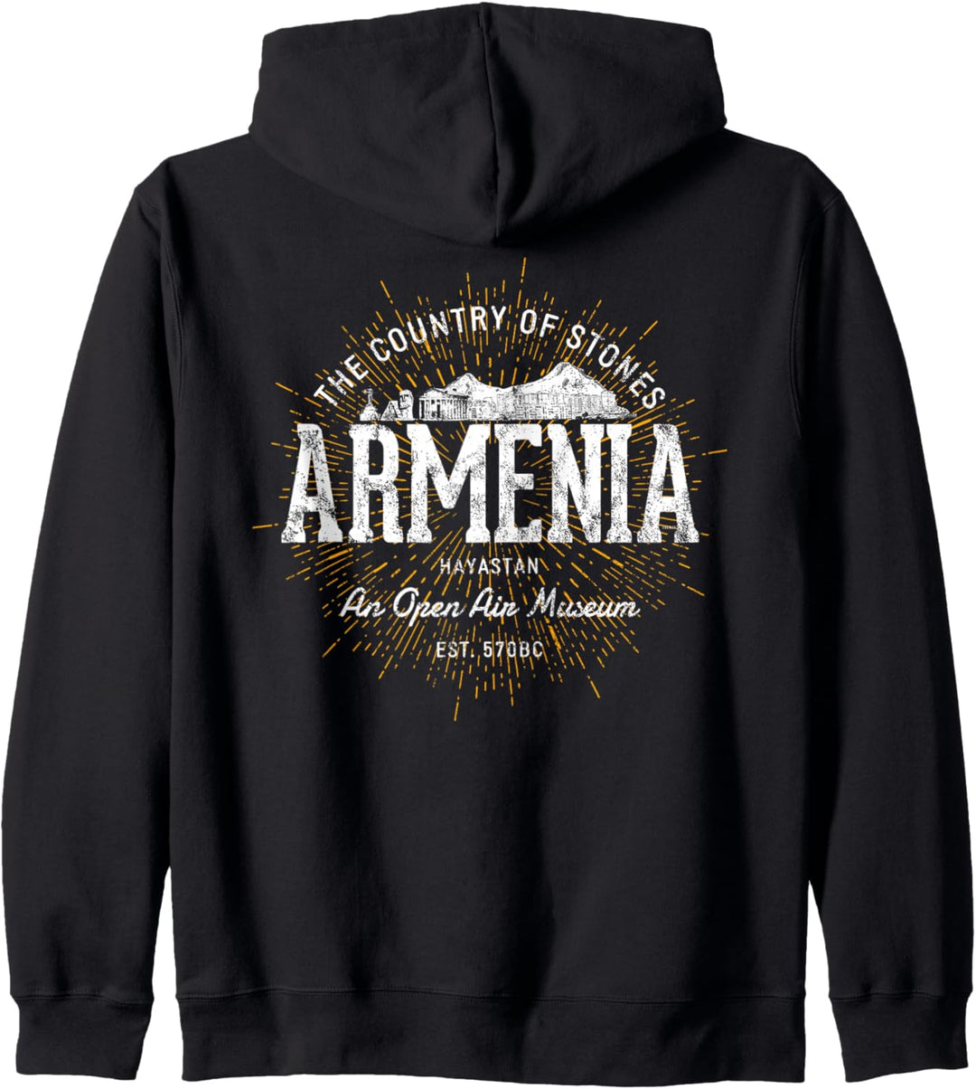 Armenia Vintage Style Retro Armenien Kapuzenjacke