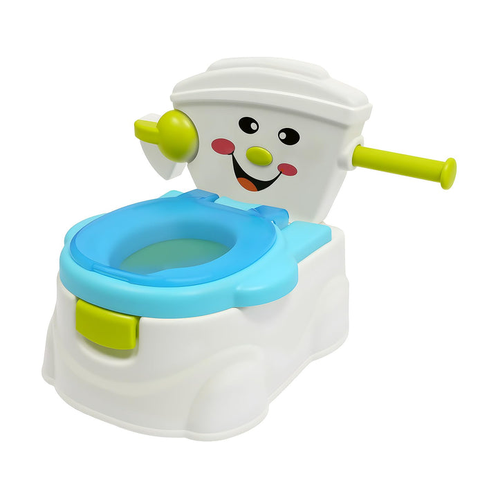 Töpfchen für Kinder Reise Tragbar 2in1 Toilettensitz mit Deckel Rückenlehne Rutschfest Töpfchentrain