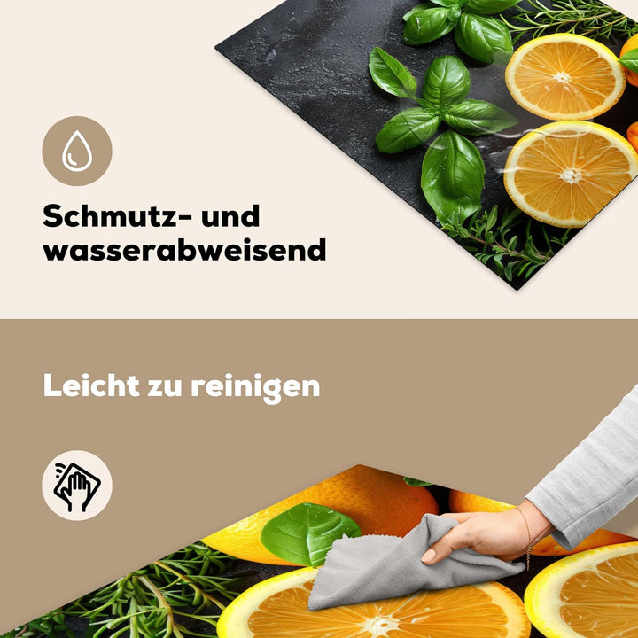 Herdabdeckplatte Einteilig Induktionsmatte Küche Abdeckung Ceranfeld Herd Abdeckplatte Deko Vinyl Ma
