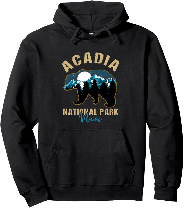 Souvenir vom Acadia-Nationalpark Maine Bear Pullover Hoodie