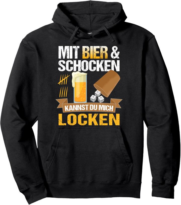 Bier Und Schocken Würfelspiel Schock Aus Kneipen Knobel Pullover Hoodie