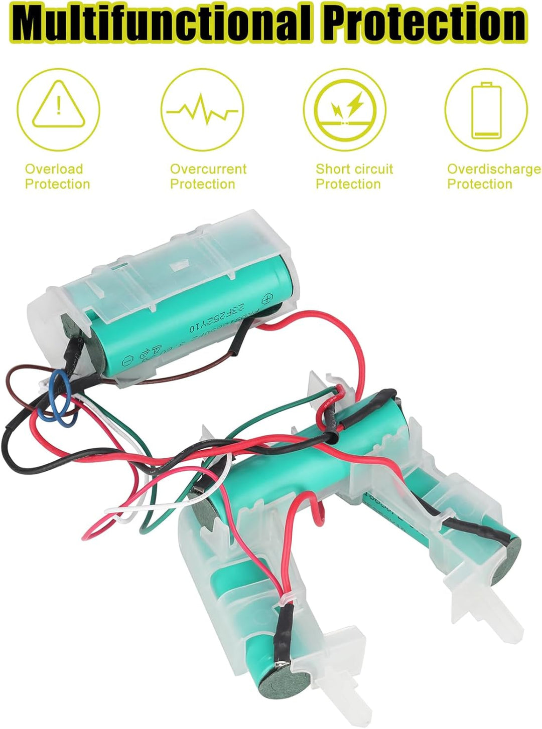 KUNLUN Akku 18V 3000mAh Akkublock kompatibel mit Electrolux AEG 140055192540 CX7-2-45AN CX7-2-35RM A