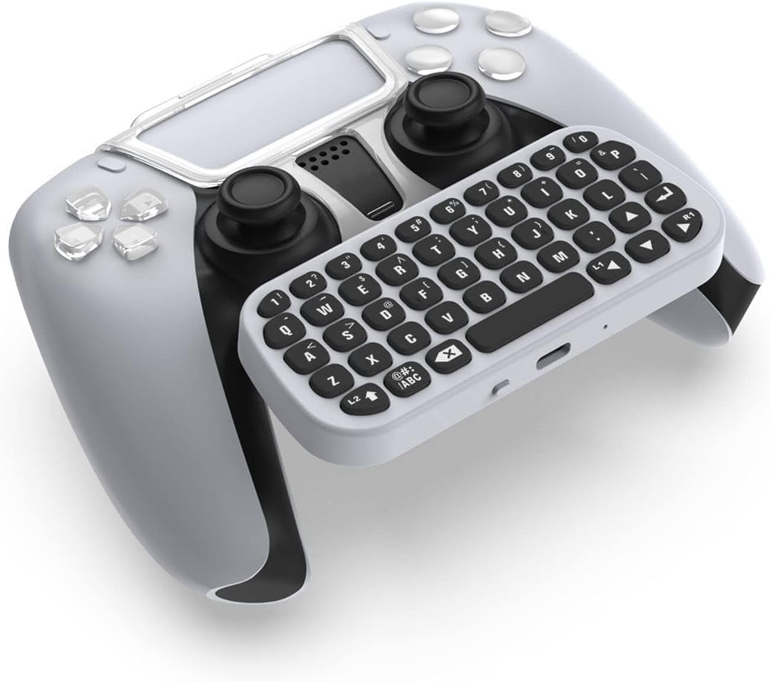 ciciglow Controller-Tastatur für PS5, Kabelloses Bluetooth--Tastatur-Controller-Zubehör, Chat-Contro