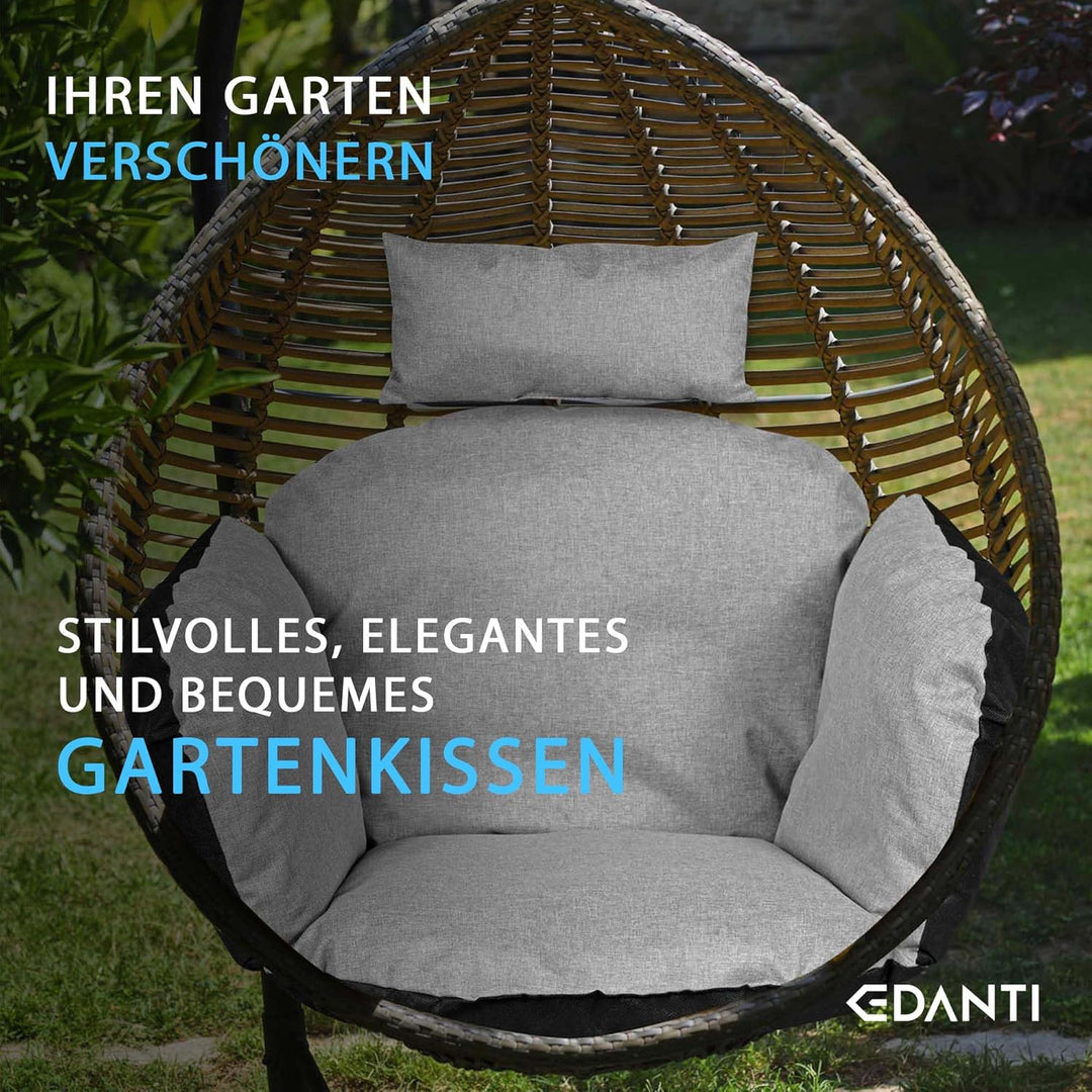EDANTI Gartenkissen Polster Kissen für Hängesessel Storchennest Hängekorb Schaukel Wasserdicht Dekor